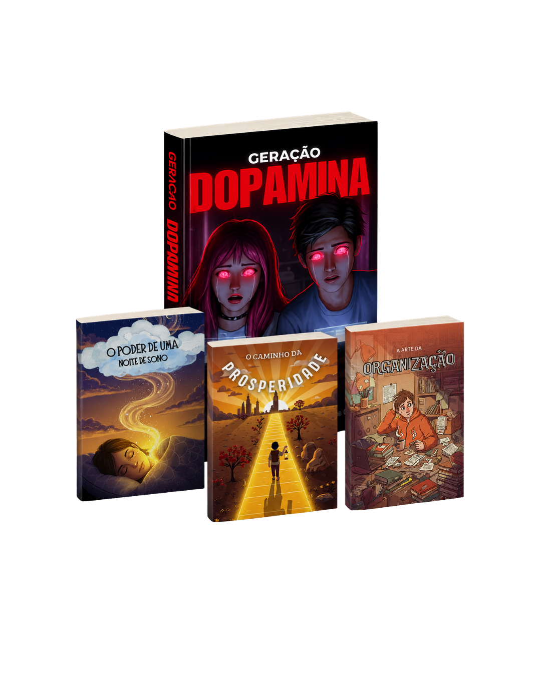 Combo com 4 livros: Geração Dopamina + 3 bônus
